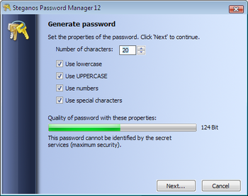 Steganos Password Manager screenshot 2