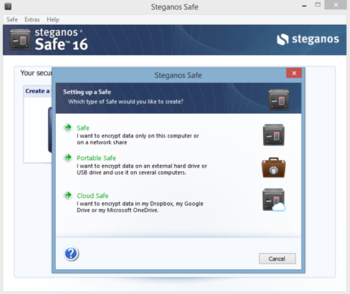 Steganos Safe 16 screenshot 3