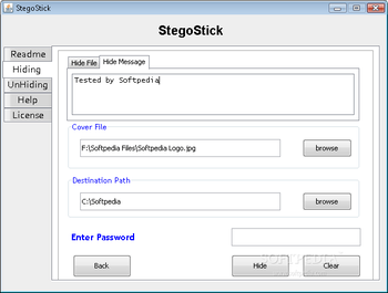 StegoStick screenshot 2