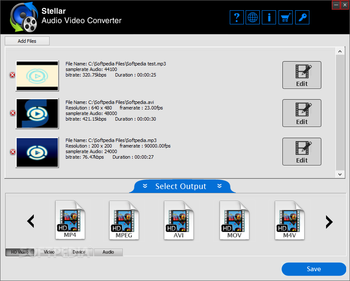 Stellar Audio Video Converter screenshot