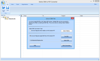 Stellar DBX to PST Converter screenshot 2