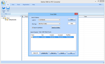 Stellar DBX to PST Converter screenshot 3