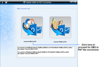 Stellar DBX to PST Converter screenshot