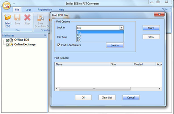 Stellar EDB to PST Converter screenshot 2