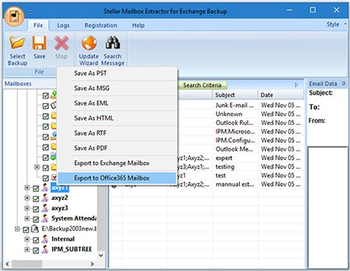 Stellar Mailbox Extractor for Exchange Backup screenshot 5