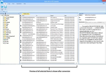 Stellar NSF to PST Converter screenshot