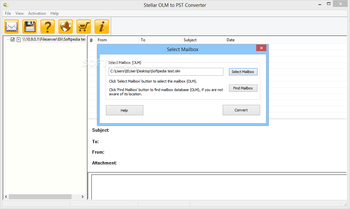 Stellar OLM To PST Converter screenshot