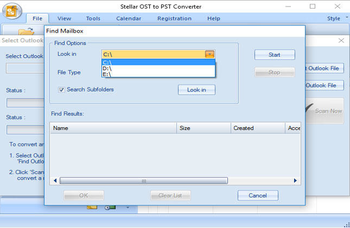 Stellar OLM to PST Converter screenshot 4