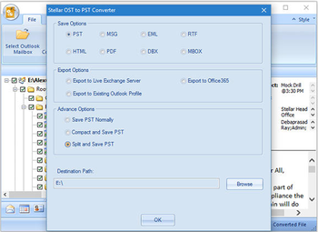 Stellar OST to PST Converter Technician screenshot