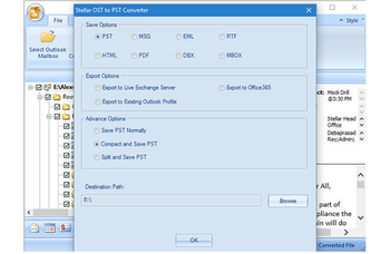 Stellar OST to PST Converter Technician screenshot 2