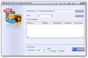 Stellar PDF to Image Converter screenshot