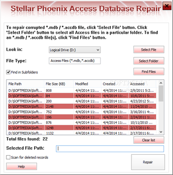 Stellar Phoenix Access Database Repair screenshot 4