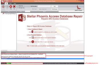 Stellar Phoenix Access Database Repair screenshot