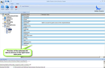 Stellar Phoenix Active Directory Repair screenshot 5