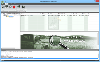 Stellar Phoenix BKF Recovery screenshot