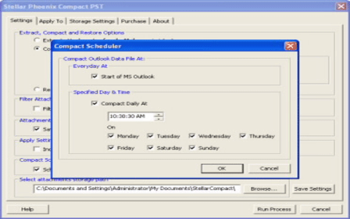 Stellar Phoenix Compact PST screenshot