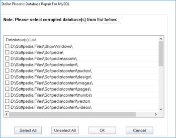 Stellar Phoenix Database Repair for MySQL screenshot 2