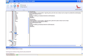 Stellar Phoenix Database Repair for MySQL screenshot