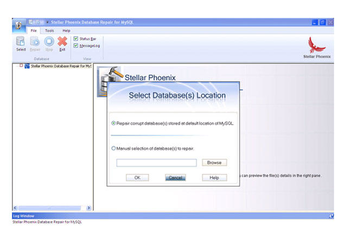 Stellar Phoenix Database Repair for MySQL screenshot 3