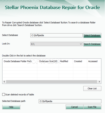 Stellar Phoenix Database Repair for Oracle screenshot 3