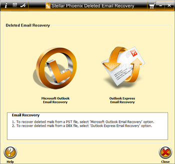 Stellar Phoenix Deleted Email Recovery screenshot