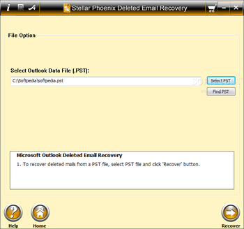 Stellar Phoenix Deleted Email Recovery screenshot 2
