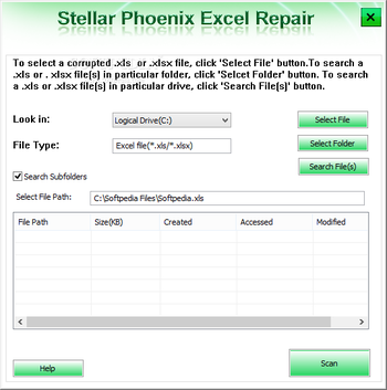 Stellar Phoenix Excel Repair (formerly Stellar Phoenix Excel Recovery) screenshot 2