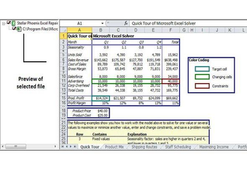 Stellar Phoenix Excel Repair screenshot