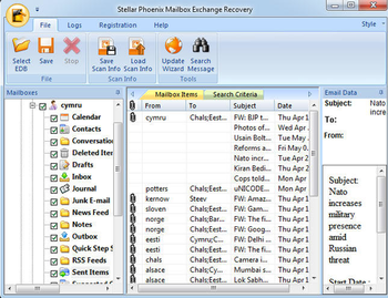 Stellar Phoenix Mailbox Exchange Recovery screenshot 3