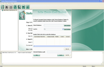 Stellar Phoenix Oracle Recovery screenshot