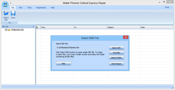Stellar Phoenix Outlook Express Repair screenshot