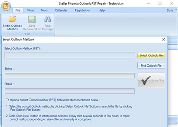 Stellar Phoenix Outlook PST Repair Technical screenshot 3