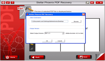 Stellar Phoenix PDF Recovery screenshot 4
