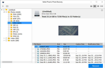 Stellar Phoenix Photo Recovery screenshot