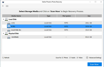 Stellar Phoenix Photo Recovery screenshot 3