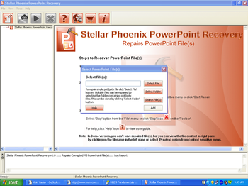 Stellar Phoenix PowerPoint Repair screenshot
