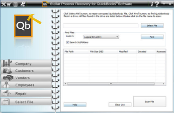 Stellar Phoenix Recovery for QuickBooks Software screenshot 3