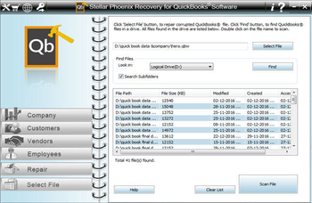 Stellar Phoenix Recovery for QuickBooks Software screenshot 4
