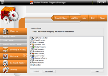 Stellar Phoenix Registry Manager screenshot 2