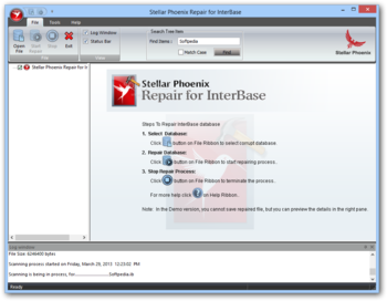 Stellar Phoenix Repair for InterBase screenshot