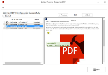 Stellar Phoenix Repair for PDF screenshot 2