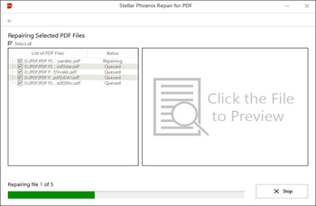 Stellar Phoenix Repair for PDF screenshot 2