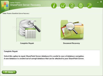 Stellar Phoenix SharePoint Server Recovery screenshot