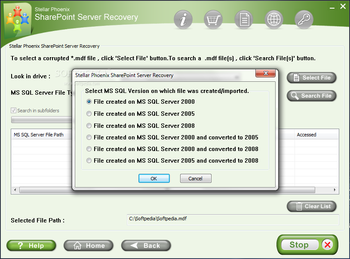 Stellar Phoenix SharePoint Server Recovery screenshot 3