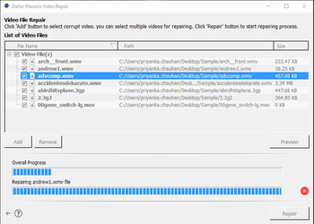Stellar Phoenix Video Repair screenshot 4