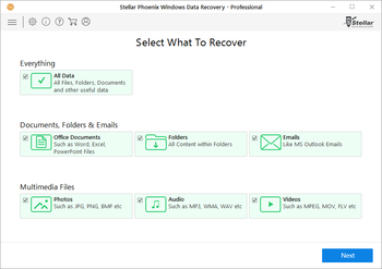 Stellar Phoenix Windows Data Recovery - Professional screenshot 2