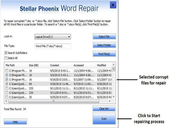 Stellar Phoenix Word Repair screenshot 2
