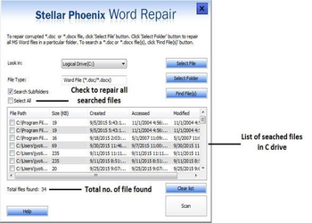 Stellar Phoenix Word Repair screenshot 3