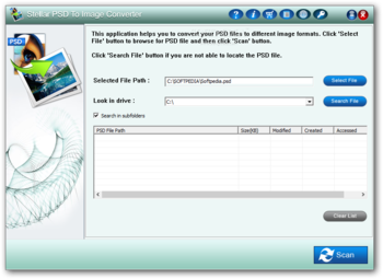 Stellar PSD To Image Converter screenshot