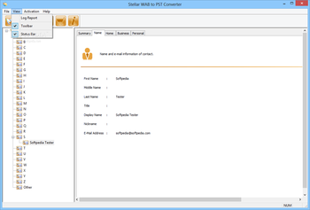 Stellar WAB to PST Converter screenshot 2